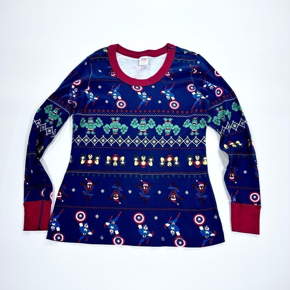 Hanna Andersson Marvel long sleeve pajama top L